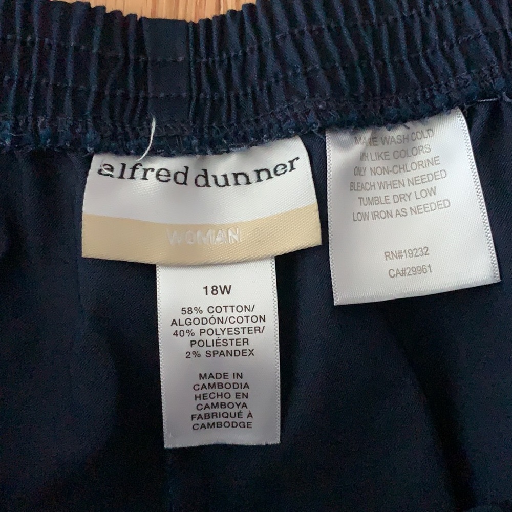 Alfred Dunner Plus Size Classic Pant Size 18w - image 7